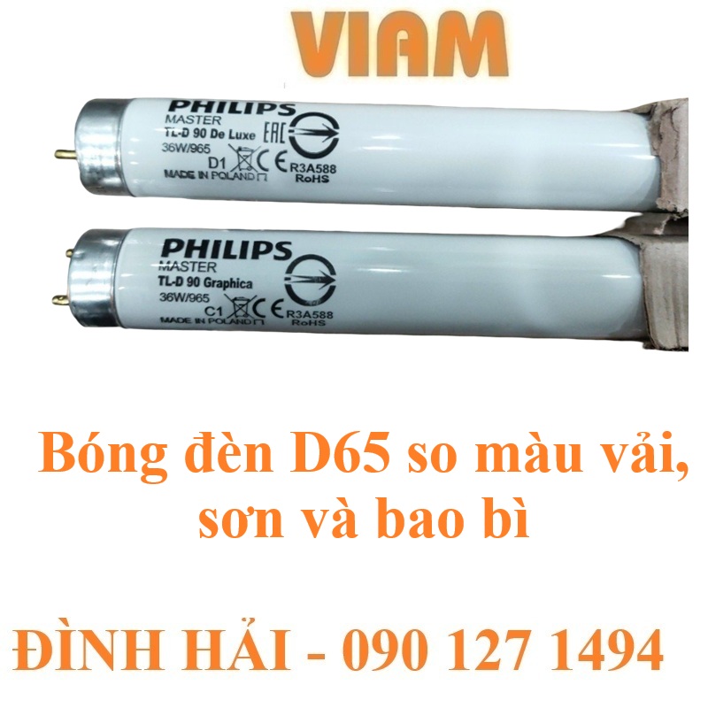Bóng đèn D65 so màu Philips TL-D90 Graphica 36W/965