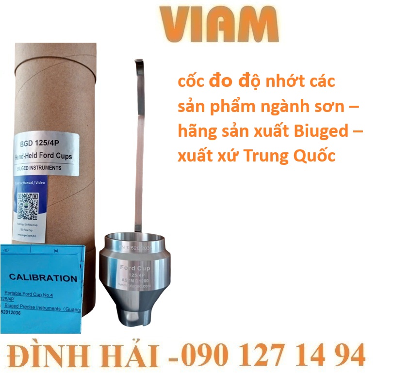 Các loại cốc đo độ nhớt sơn, mực in phổ biến nhất