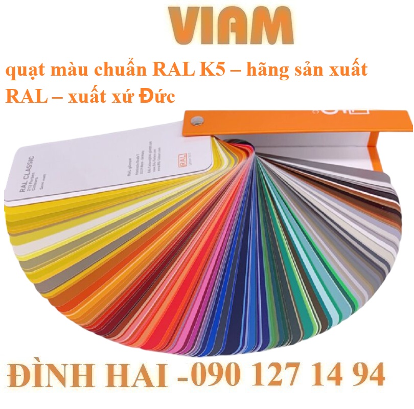 Quạt Màu Chuẩn RAL K5: Giải Pháp “Chuẩn Màu” Cho Ngành Sơn Và Dung Môi