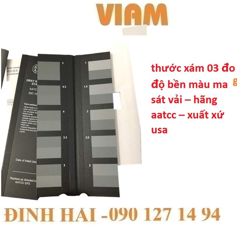 Thước Xám A03 AATCC Và ISO: Giải Mã Công Cụ “Vàng” Đánh Giá Độ Lem Màu Vải