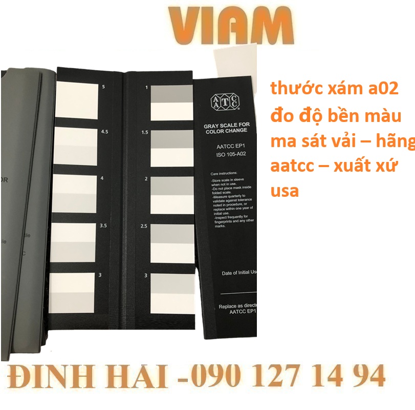 Thước Xám A02 AATCC/ISO: Giải Mã Bí Quyết Kiểm Tra Bền Màu Vải